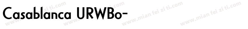 Casablanca URWBo字体转换